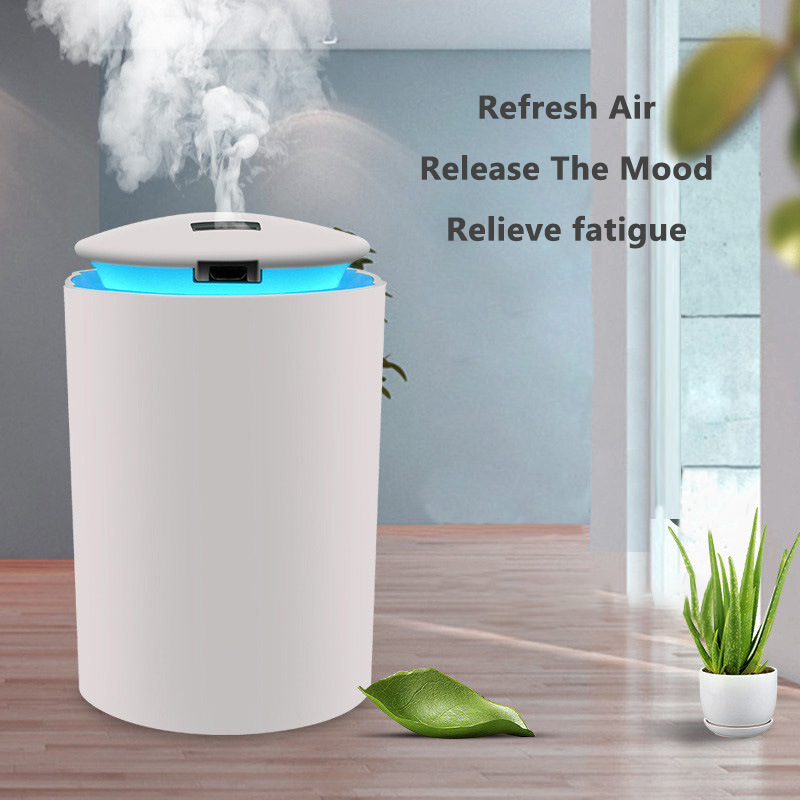 Portable 260ml Air Humidifier Aroma Oil Diffuser USB Cool Mist Sprayer with Colorful Night Light for Home Car Purifier Diffuser