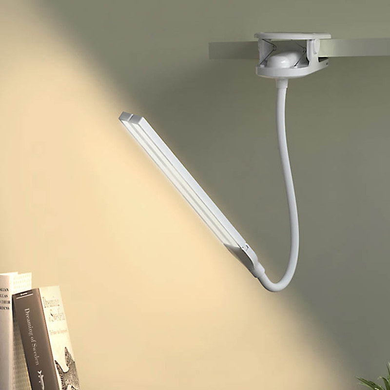 Double Head Flexo Desk Lamp Led Table Lamp with Clip Touch Dimmable Usb Rechargeable Bright Bedroom Night Light For Dorm Reading
