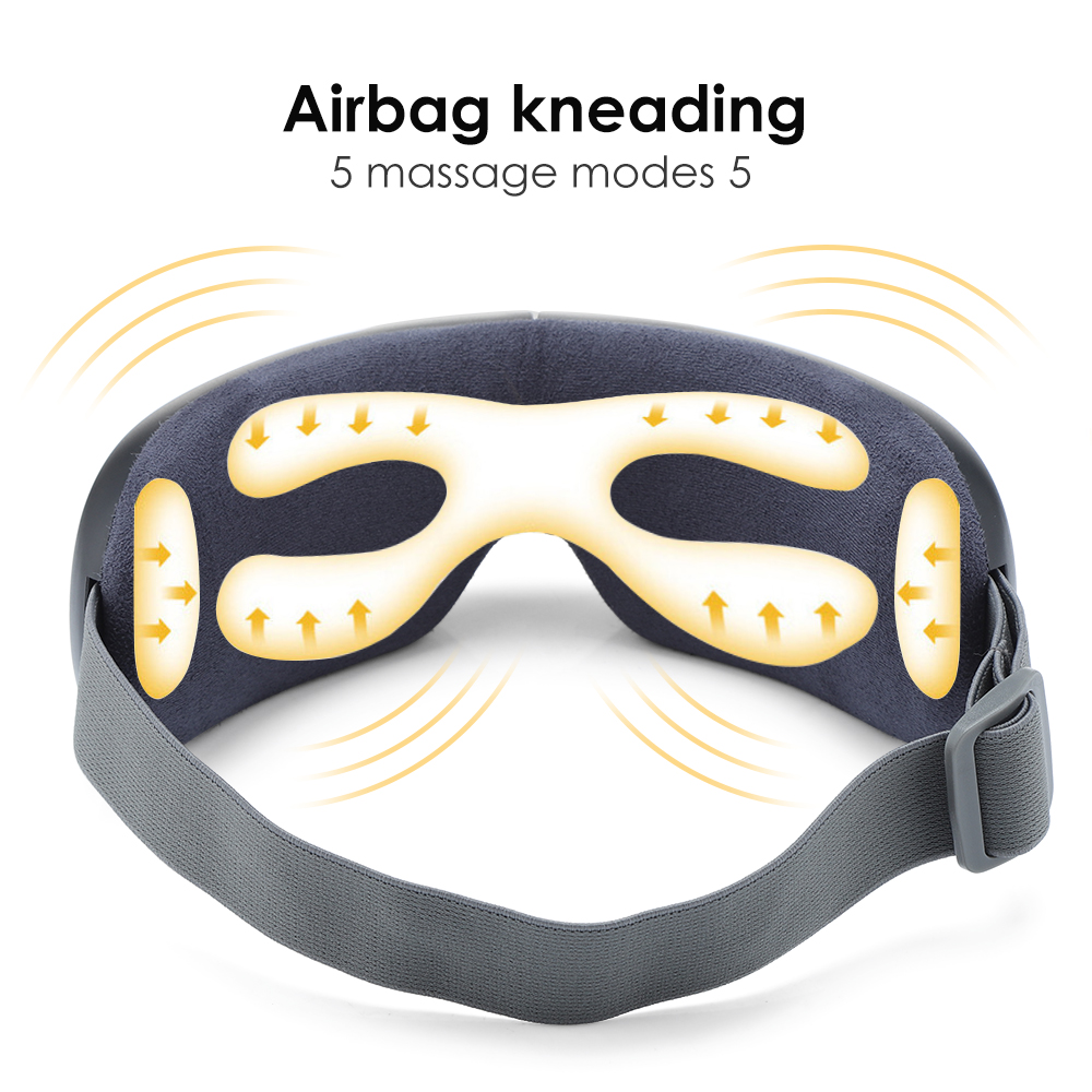 Eye Massager 4D Air Pressure Vibration Eye Care Instrument Fatigue Relieve Hot Compress Bluetooth Music Smart Massage glasses view 3