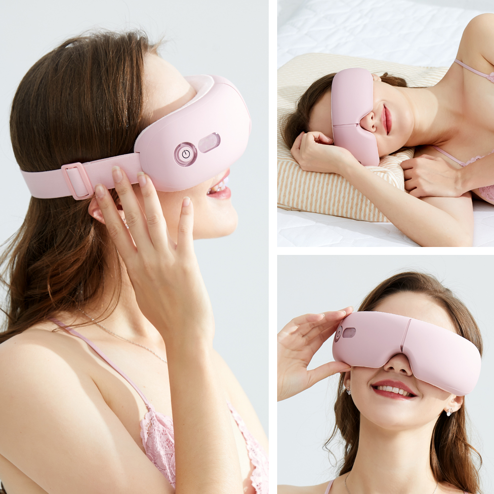 Eye Massager 4D Air Pressure Vibration Eye Care Instrument Fatigue Relieve Hot Compress Bluetooth Music Smart Massage glasses view 7