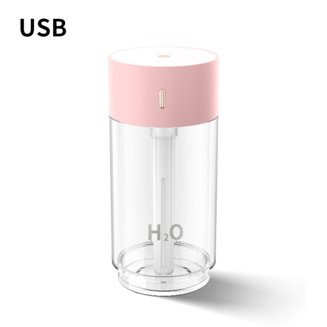 Mini Air Humidifier 280mL Portable USB Rechargeable Sprayer With Colored LED Light For Auto Home Office Car Air Humidifier NEW