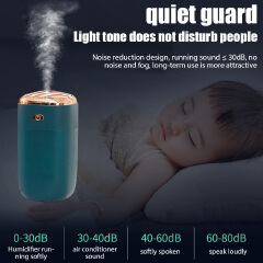 280ml Air Humidifier Aroma Oil Humidificador for Home Car Luxury USB Cool Mist Sprayer with Soft Night Light Purifier