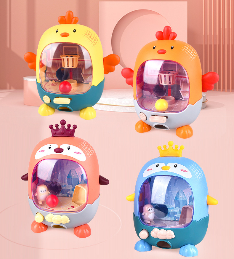 Cute pet finger basketball machine children's shooting palm basketball game machine early education interactive board game gift toys