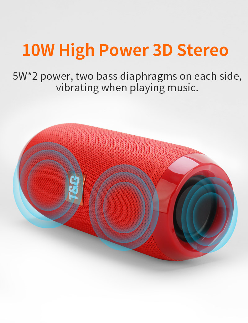 Speaker Wireless  Bluetooth-compatible Subwoofer Outdoor Waterproof Loudspeaker Stereo Surround Support FM RadioTF