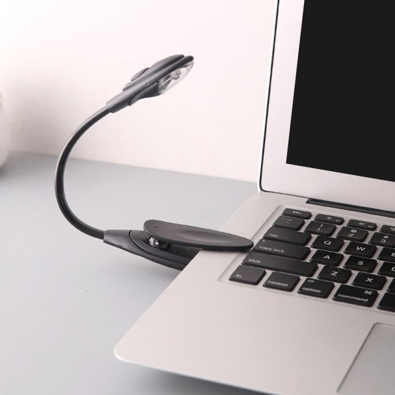 LED Book Light LED Flexible Book Light Reading Lamp Clip-On Bookmark Travel Bedroom Books Desk Lamps Indoor Lighting