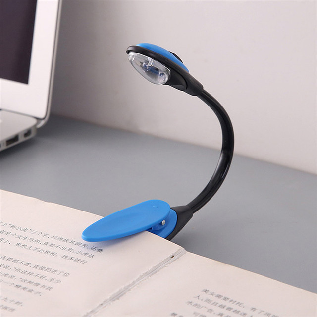 LED Book Light LED Flexible Book Light Reading Lamp Clip-On Bookmark Travel Bedroom Books Desk Lamps Indoor Lighting