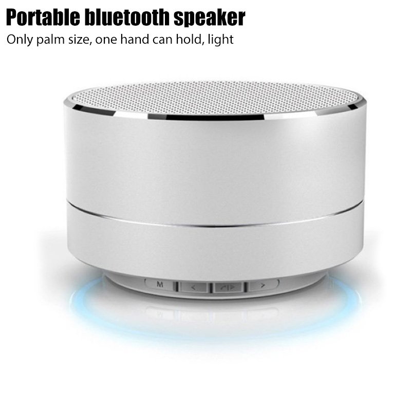 Outdoor Subwoofer MINI Portable Speaker Fm Radio Music Sound Box Aluminum Alloy Wireless Speaker
