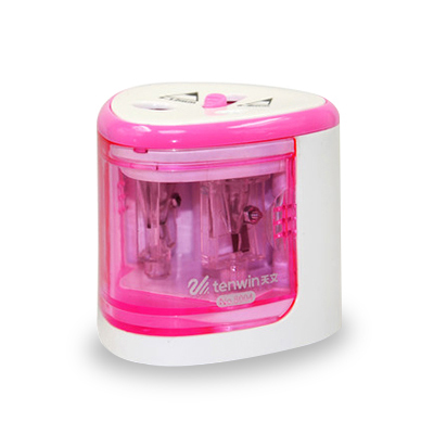 Electric Auto Pencil Sharpener Double Hole Touch Switch Pen Sharpener For 6-12mm Pencil and Color Pencil School Home Stationery
