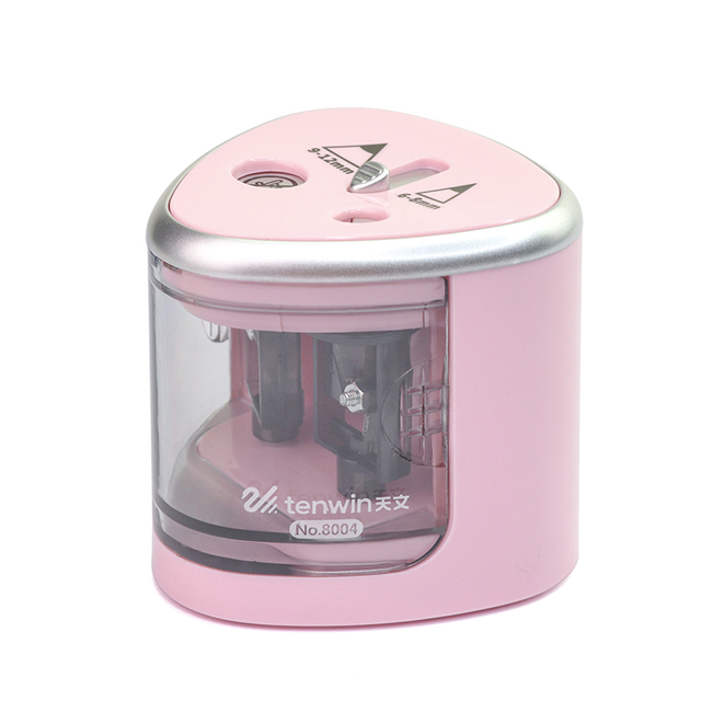 New Two-hole Electric Automatic pencil sharpener Switch Pencil Sharpener Home Office School Supplies stationery art