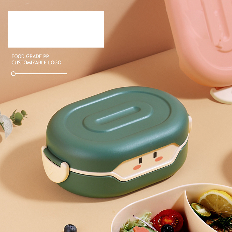 780ml Cute Bento Packed Lunch Box Kawaii for Kids School Children Japanese Style Storage Food Kitchen Container Plastic Carrier