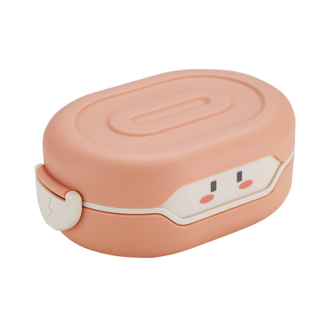 780ml Cute Bento Packed Lunch Box Kawaii for Kids School Children Japanese Style Storage Food Kitchen Container Plastic Carrier