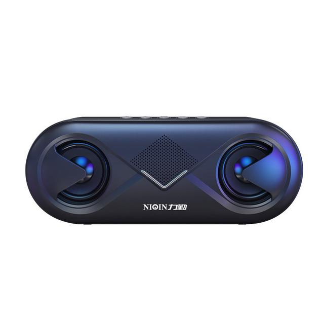 2021 6D Stereo Portable Bluetooth Speaker, 10W Outdoor Wireless Speaker, Support TF Card Playback/AUX Audio Input