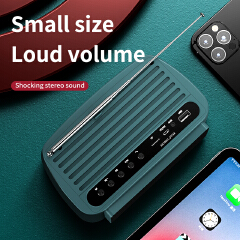 Bluetooth speaker FM radio TF Card U disk Bluetooth 5.0 portable Bluetooth speaker subwoofer
