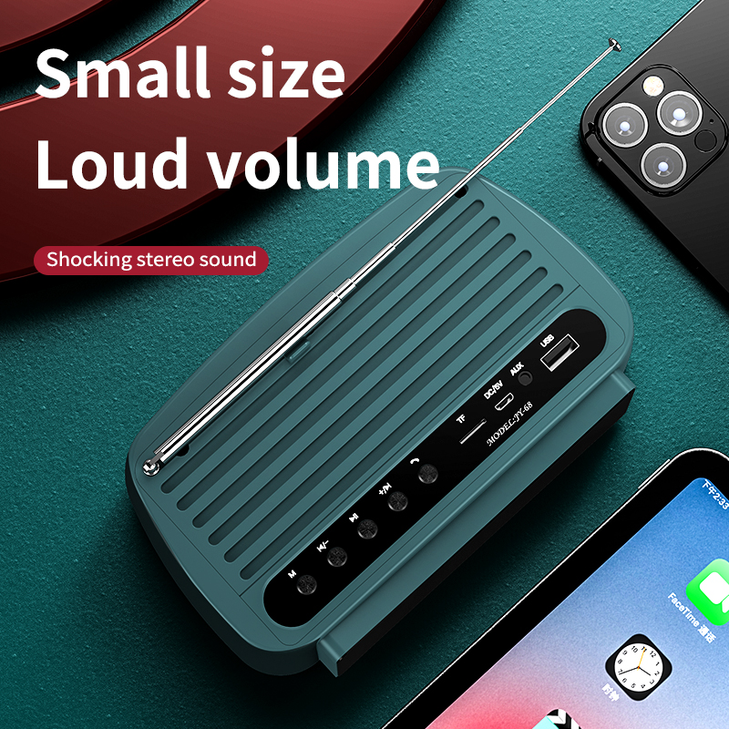 Bluetooth speaker FM radio TF Card U disk Bluetooth 5.0 portable Bluetooth speaker subwoofer