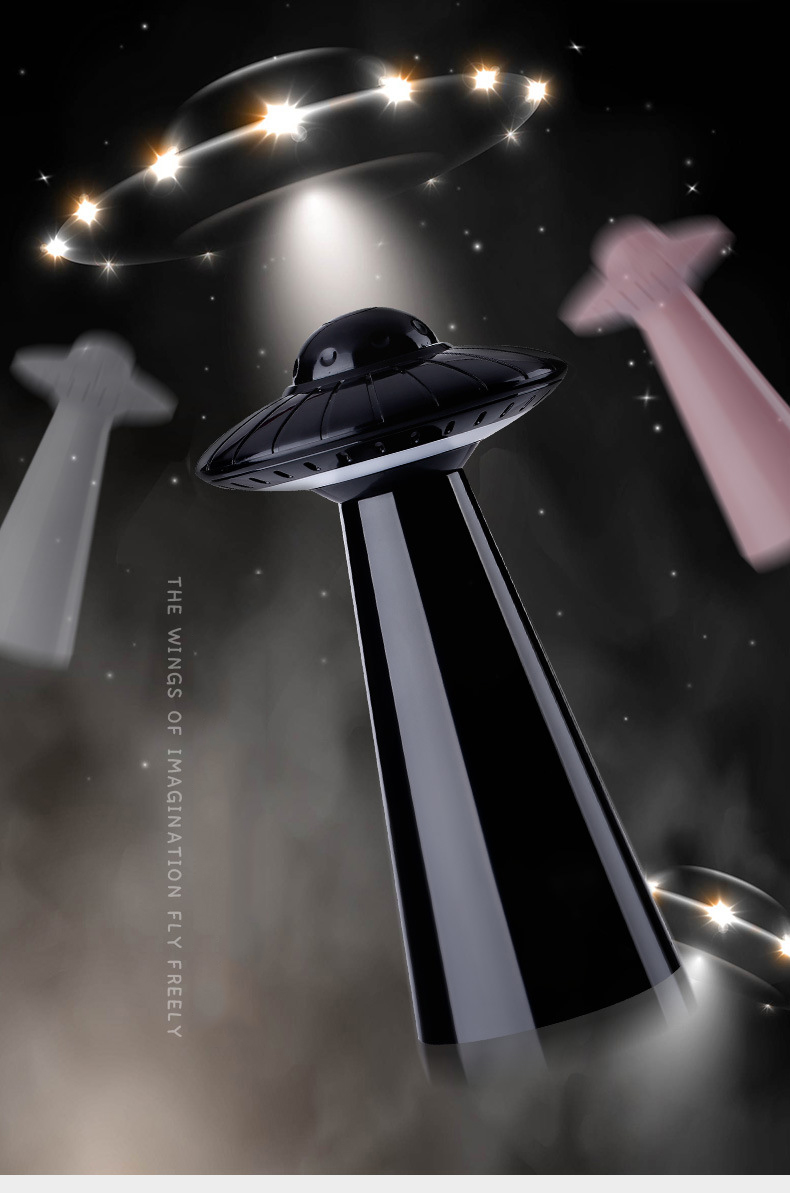 Cool Ufo Night Light Dimmable Reading Desk Lamp Bedside Lighting Baby Light Usb Rechargeable Home Dormitory Decor Birthday Gift