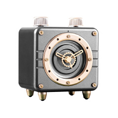 Mini cat wireless Bluetooth speaker mechanical clock TF card small steel gun high volume gift sound
