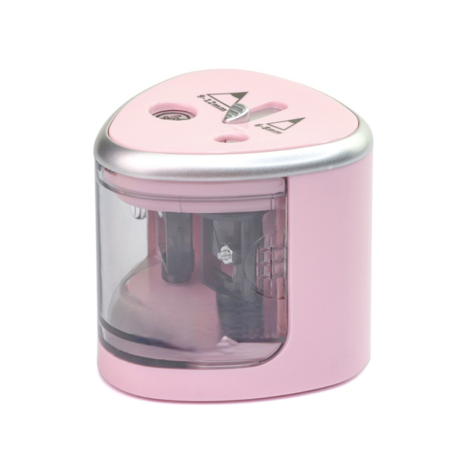 Study Auto Automatic Drawing Pencil Pen Sharpener Two-hole Electric Switch Pencil Sharpener Stationery Home Office School Supply