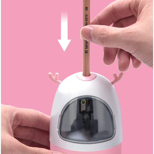 Children Automatic pencil sharpener Electronic Stationery Kids Gift Safety Electric Switch Pencil Art School Office Supplies