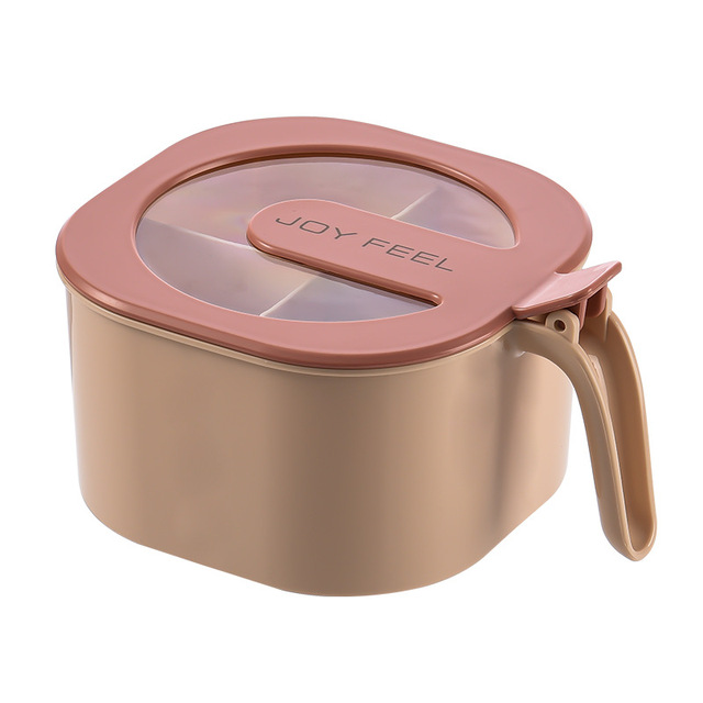 4 IN 1 Seasoning Box Salt Spice Jar Sugar Bowl With Cover Organizer Bottle Four-Compartment Household Kitchen Accessories Tools