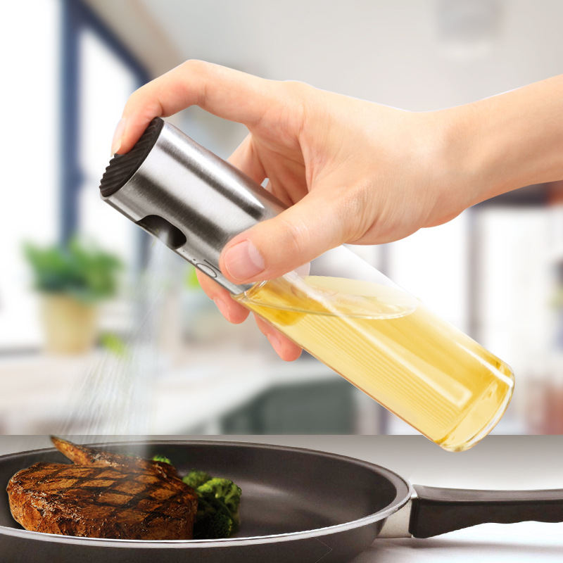 Kitchen Gadgets Glass Olive Oil Sprayer Oil Spray Empty Bottle Vinegar Bottle Oil Dispenser for Cooking Salad BBQ Kitchen Baking