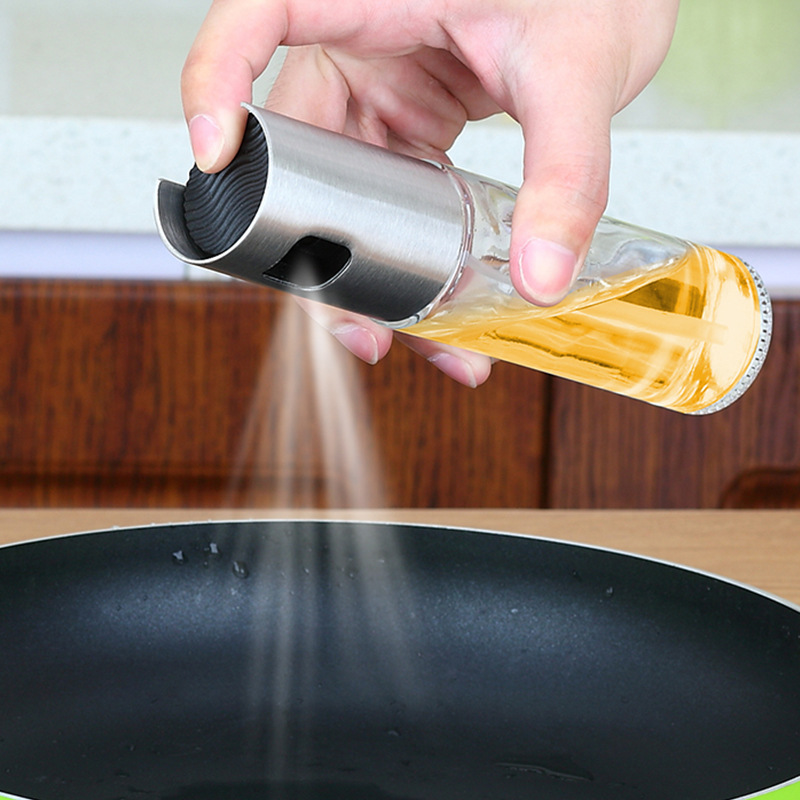 Kitchen Gadgets Glass Olive Oil Sprayer Oil Spray Empty Bottle Vinegar Bottle Oil Dispenser for Cooking Salad BBQ Kitchen Baking