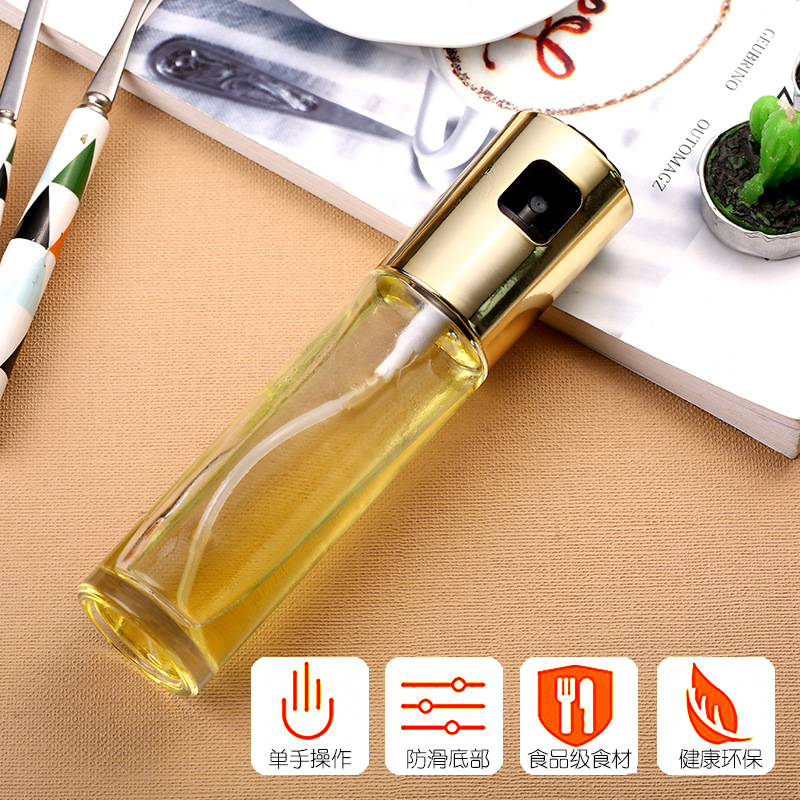 Kitchen Gadgets Glass Olive Oil Sprayer Oil Spray Empty Bottle Vinegar Bottle Oil Dispenser for Cooking Salad BBQ Kitchen Baking