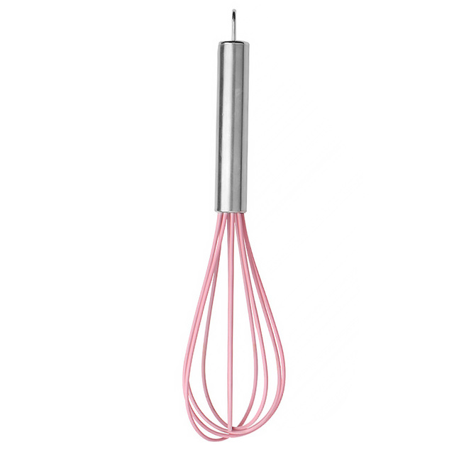 Kitchen Manual Egg Beater Stainless Steel Silicone Balloon Whisk Cream Mixer Stirring Mixing Whisking Balloon Coil Style Egg Tools