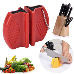Portable Tourist Knife Sharpener Kitchen Tools Camping Pocket Manual Sharpening Grinder Sharpen Kitchen Knives Scissors Gadgets