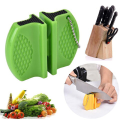 Portable Tourist Knife Sharpener Kitchen Tools Camping Pocket Manual Sharpening Grinder Sharpen Kitchen Knives Scissors Gadgets