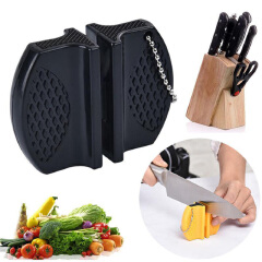 Portable Tourist Knife Sharpener Kitchen Tools Camping Pocket Manual Sharpening Grinder Sharpen Kitchen Knives Scissors Gadgets