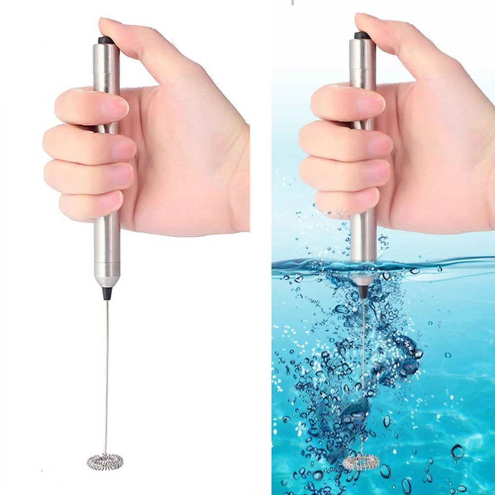 Electric Milk Frother Egg Beater Kitchen Drink Foamer Whisk Frothy Blend Whisker Mixer Stirrer Coffee Cappuccino Creamer Whisk