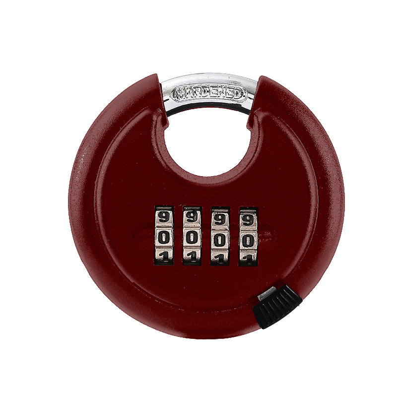 Metal Outdoor Black Red Anti-theft Round Combination Lock Padlock Ingot Lock Password Smart Electronic Cabinet Wooden Door Lock