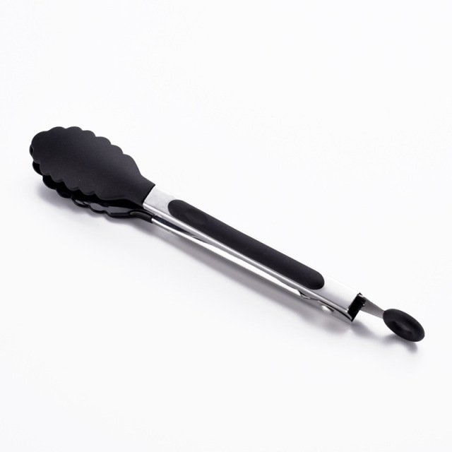 1pc Heat-Resistant BBQ Nylon Food Tong Creative Non-Slip Nylon Bread Tong Serving Tong Kitchen Accessories Kitchen Items