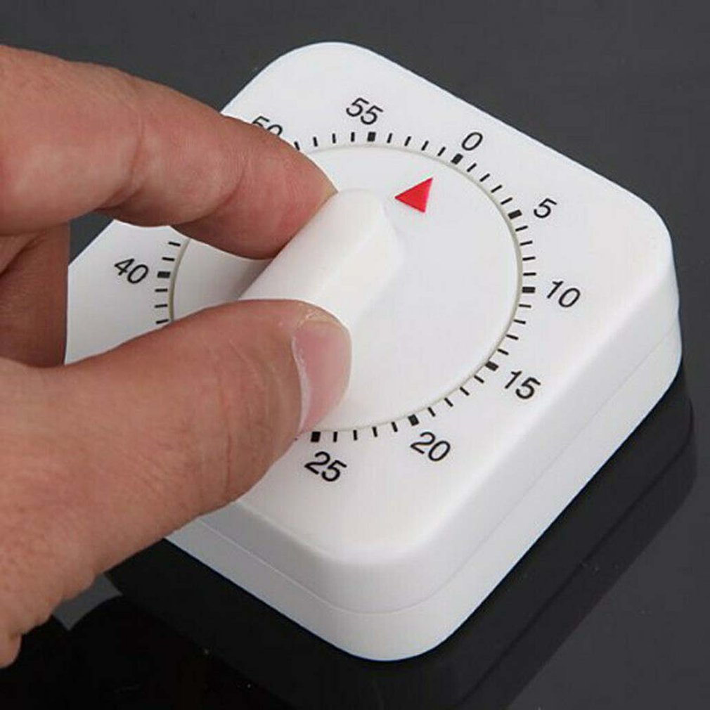 Practical Mini Portable Kitchen Cooking Timer Countdown 60 Minutes Alarm Mechanical Time Reminder Tool For Kitchen Cooking