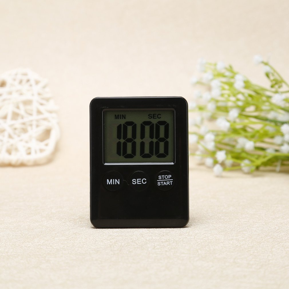 Hot Kitchen Timer Electronic LCD Digital Screen Cooking Count Up Countdown Clock Alarm Sleep Stopwatch Clocks Kitchen Gadget
