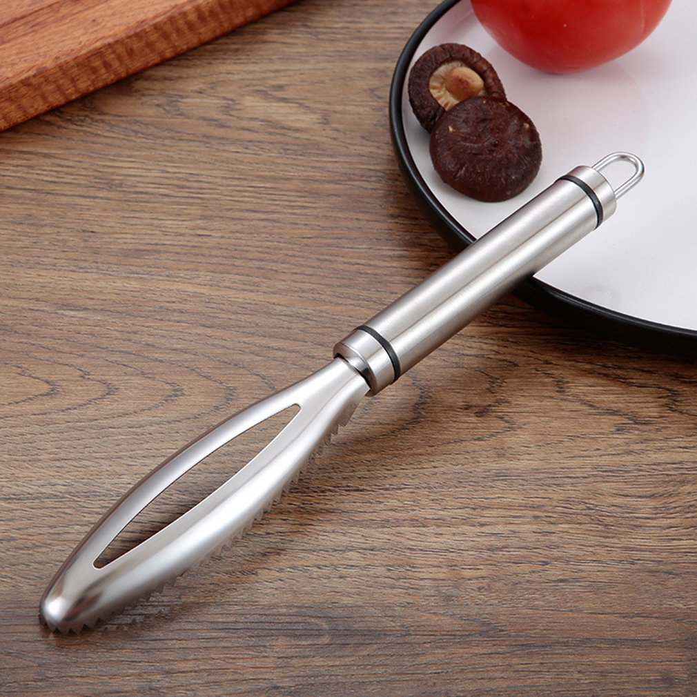 Stainless Steel Fish Scaler Tool Scraping Fish Scraper Cleaning Knife  Kill Fish Knife Bone Tweezers Kitchen Accessories Gadget