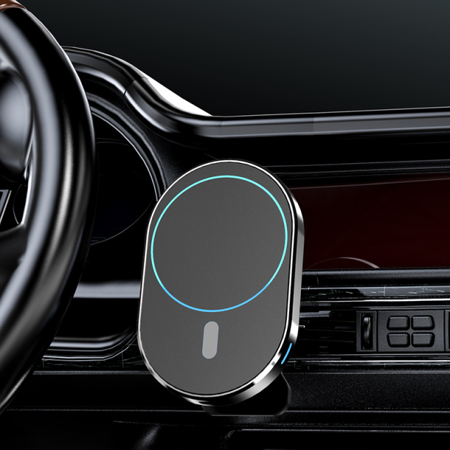 15W Qi Magnetic Wireless Car Air Vent AirVent Charger Phone Holder for iPhone 12 Pro Max Charging Holder Stand Dropshipping