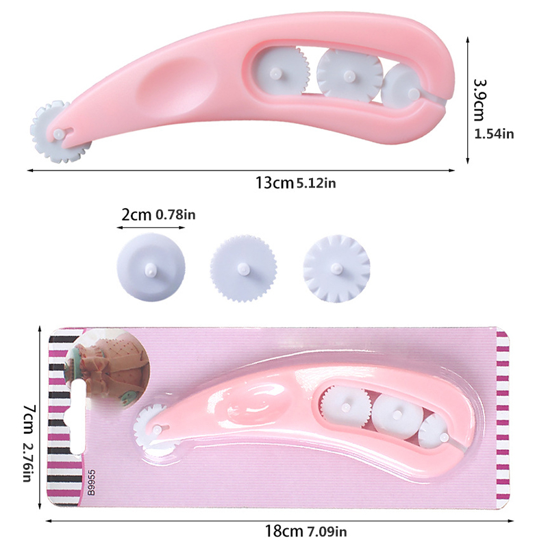 4 Pieces/set Fondant Ribbon Hob Cake Sugar Knife Lace Cake Decorating Mold Embossing Device DIY Dough Kitchen Baking Tools