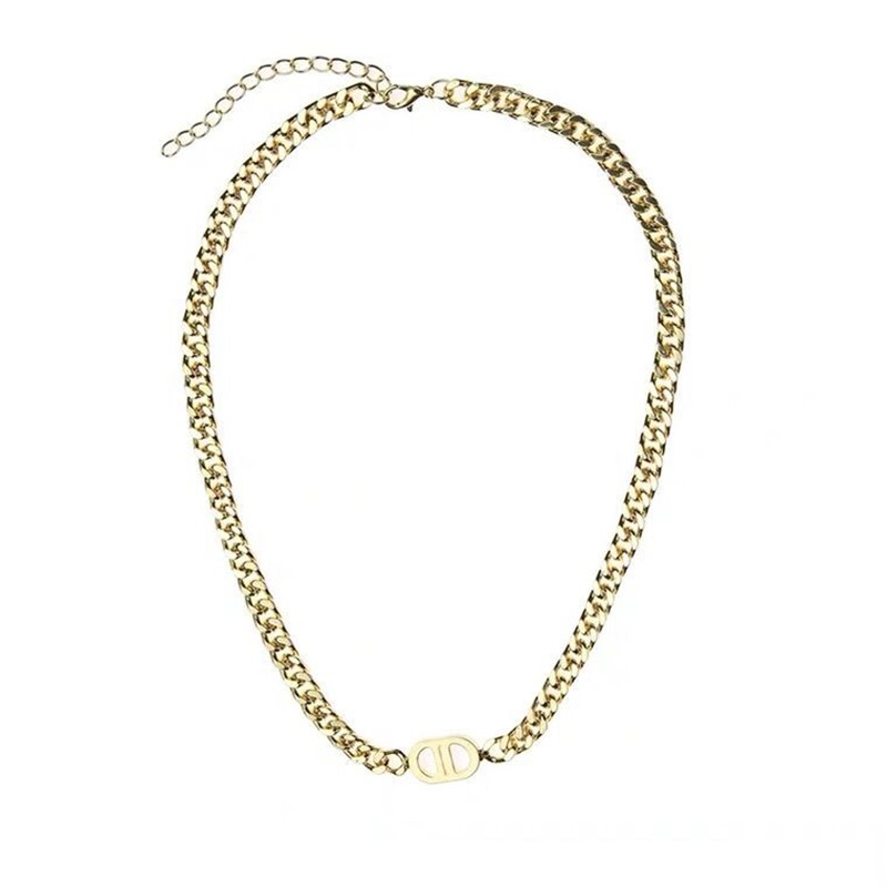 New Punk C2PCS hoker Necklace for Women Golden Silver Color Thick Lock Fashion Statement Necklace gift for Friend Jewelry