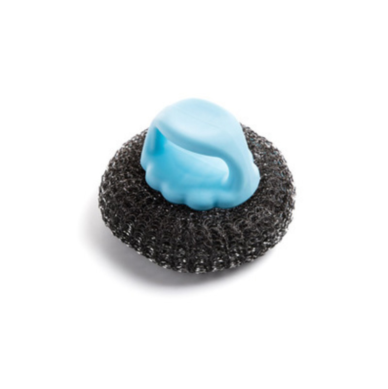 Kitchen Supplies with Handle Pot Brush Multifunctional Non-stick Oil Dishwashing Brush Cleaning Ball Steel Ball Convenient
