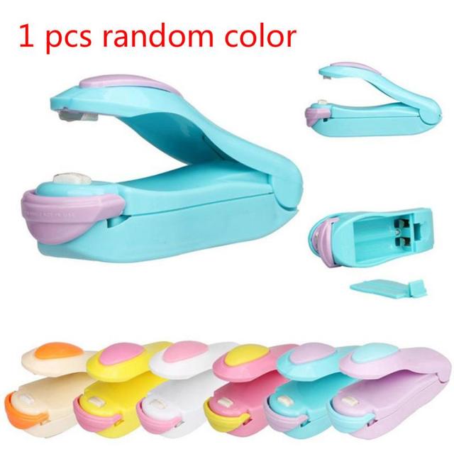 1 Pcs Portable Sealer Household Mini Heat Sealing Machine Impulse Plastic Poly Bag Kitchen Food Storage Resealer Heat Sealer