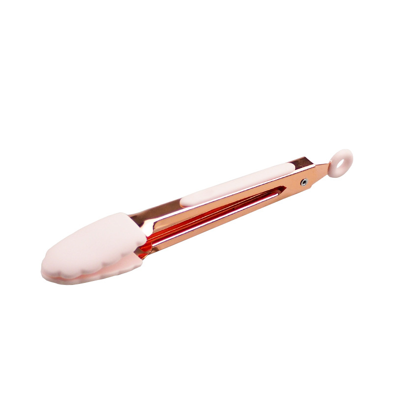 Silicone BBQ Grilling Tong Food Tong Stainless Steel Kitchen Tongs Non-slip Cooking Clip Clamp BBQ Salad Tools Grill Kitchen