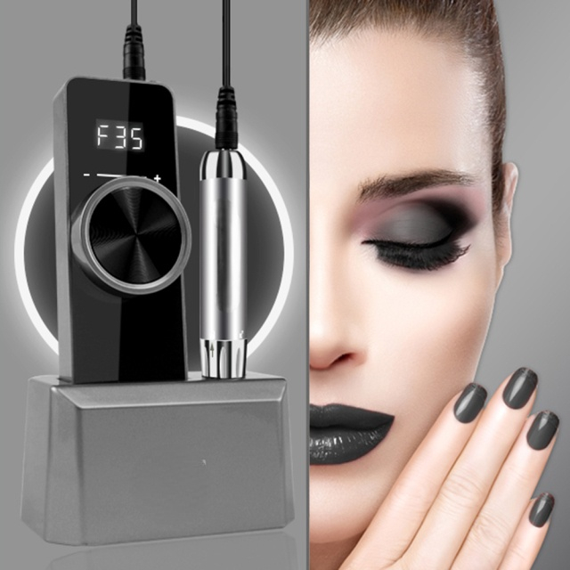 35000RPM Nail Drill Machine Brushless Drive Electric Manicure Drill Rechargeable Cordless