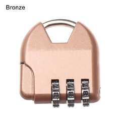 Security Travel Safe Lock 3 Dial Digit Number Code Password Combination Padlock for Padlock Luggage Lock of Gym Security Tool
