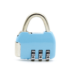 3 Mini Dial Digits Code Number Password Combination Padlock Safety Travel Security Lock for Luggage Lock Padlock Gym