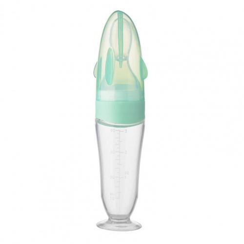 90ml Newborn Baby Feeding Spoon Baby Silicone Rice Paste Bottle Silicone Dropper Feeding Bottle Supplies Baby Spoon Bottles