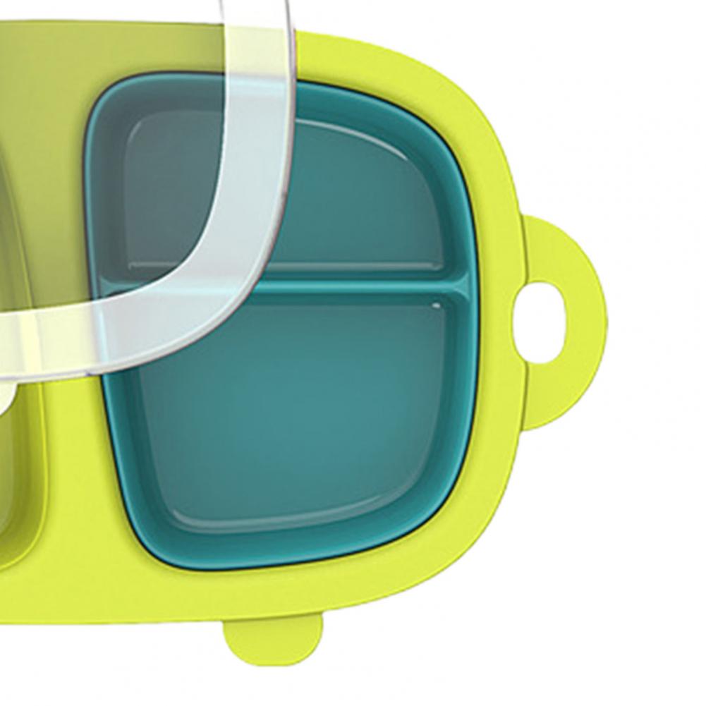 Excellent Toddler Plate PP Newborn No Odor Multi-Compartments Baby BPA Free Cartoon Feeding Plate for Home Daily