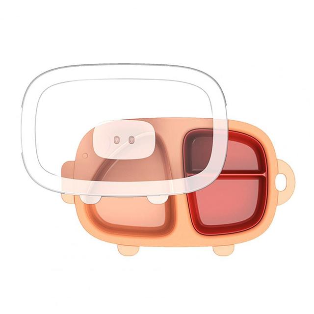 Excellent Toddler Plate PP Newborn No Odor Multi-Compartments Baby BPA Free Cartoon Feeding Plate for Home Daily