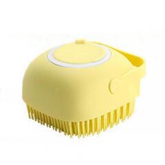1Pcs Kids Bath Brush Non-Slip Handle Multifunctional Silicone Skin-Friendly Baby Shower Scrubber Dispenser for Infant