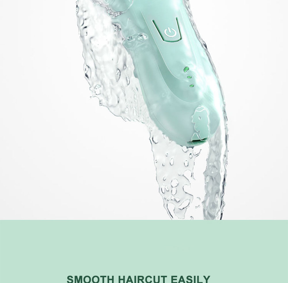 Baby Hair Trimmer Adult Mute Waterproof Kids Hair Clipper Sleep Haircut Home-Use No Oil IPX7 Waterproof Detachable